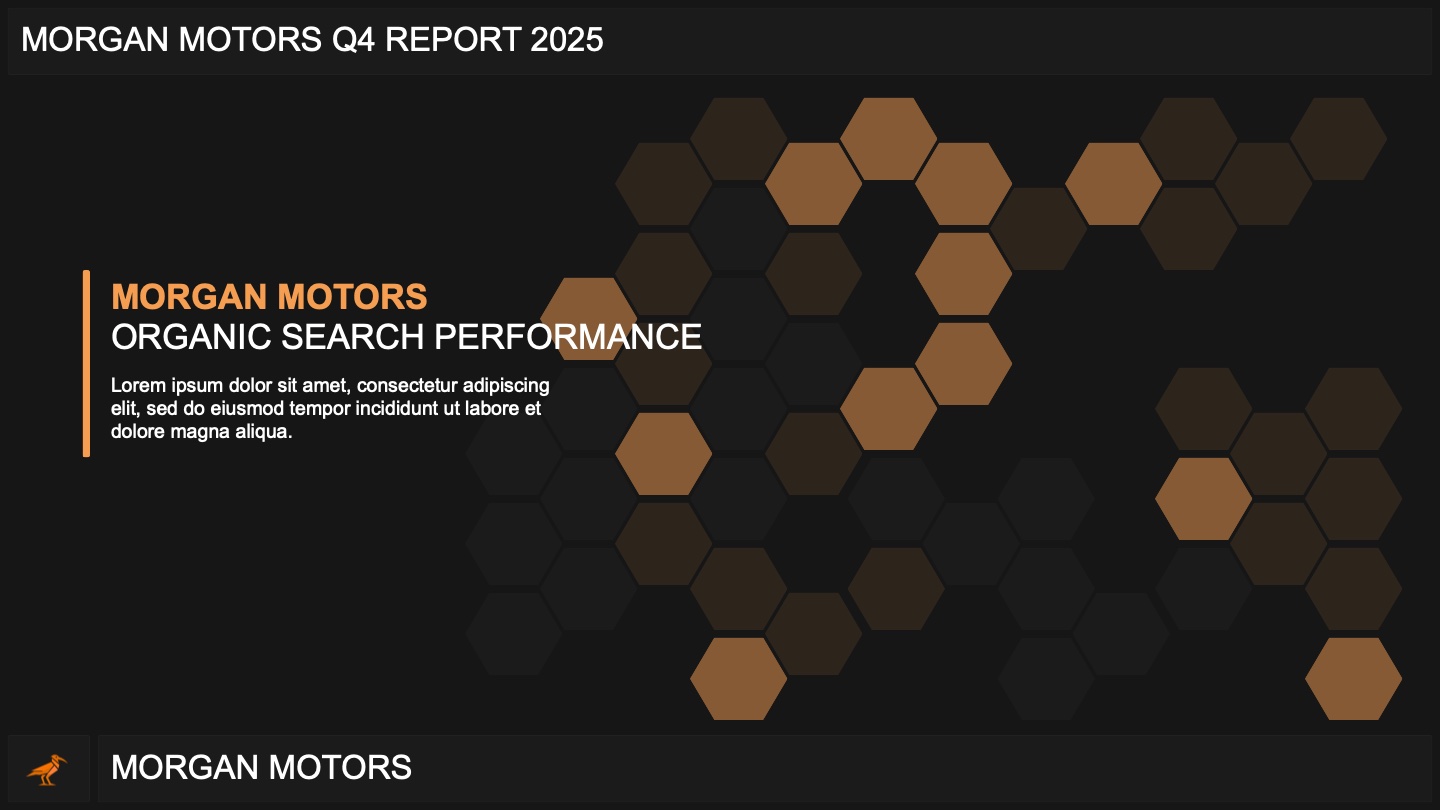 Organic search performance section divider.